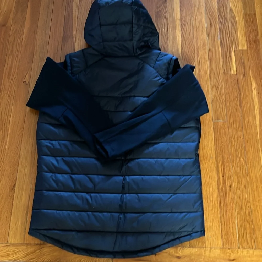 NIKE MENS XL. ZONED INSULATION JACKET BLACK with hood.  NWT - Picture 8 of 9